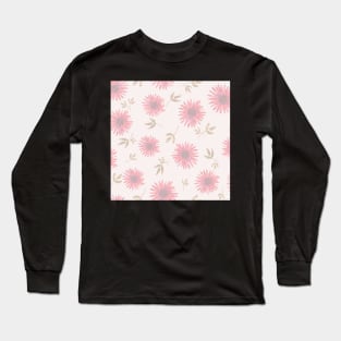 Pastel Sunflower field Long Sleeve T-Shirt